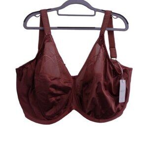NEW Elomi Cate Full Figure Underwire Lace Cup Bra Red Size 40D EL4030